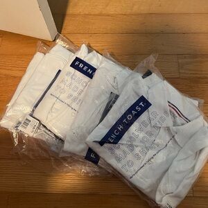 French Toast Classic White Long Sleeve Polo